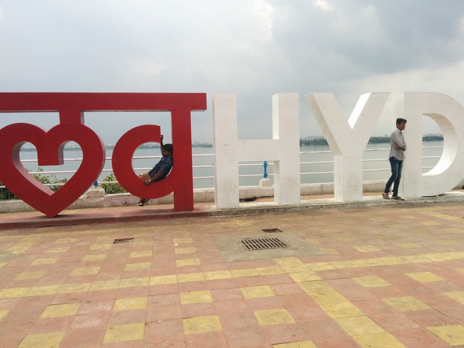 Love Hyderabad Sculpture - Hussain Sagar